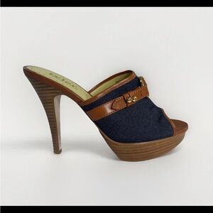 Richard Tyler Womens Mule/ Slide-on Heels Shoes‎ Size 7 M